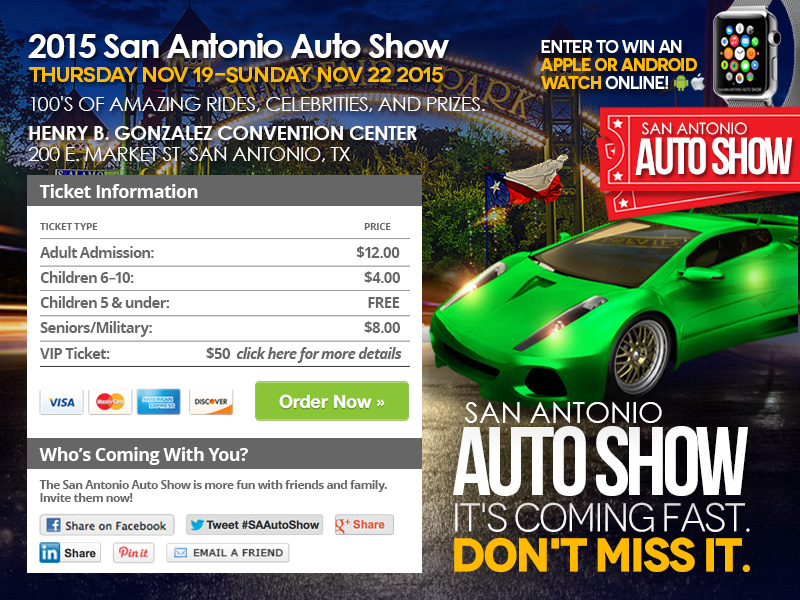 2015 San Antonio Auto Show is Here