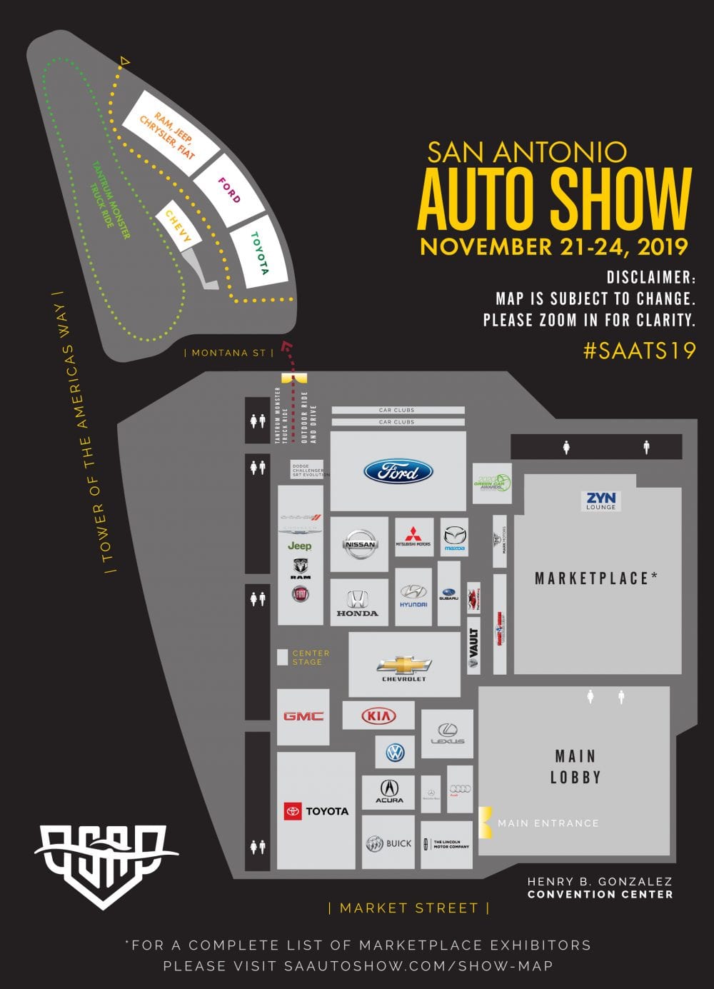 2019 Show Map San Antonio Auto Show San Antonio Auto Show